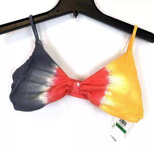 Soluna Swim Womens Bikini Top Rib Knot Bralette Size Large